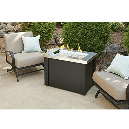 GREENGRASS Providence Stainless Steel Crystal Fire Pit Table GR3301450